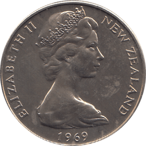 1969 10 CENTS NEW ZEALAND ( BU ) - WORLD COINS - Cambridgeshire Coins