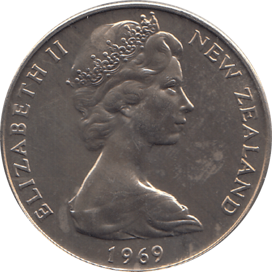 1969 10 CENTS NEW ZEALAND ( BU ) - WORLD COINS - Cambridgeshire Coins