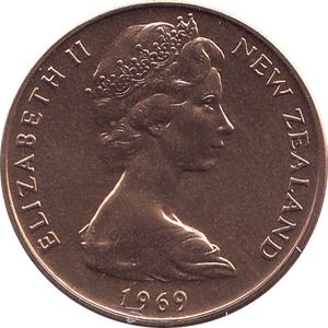 1969 2 CENTS NEW ZEALAND ( BU ) - WORLD COINS - Cambridgeshire Coins