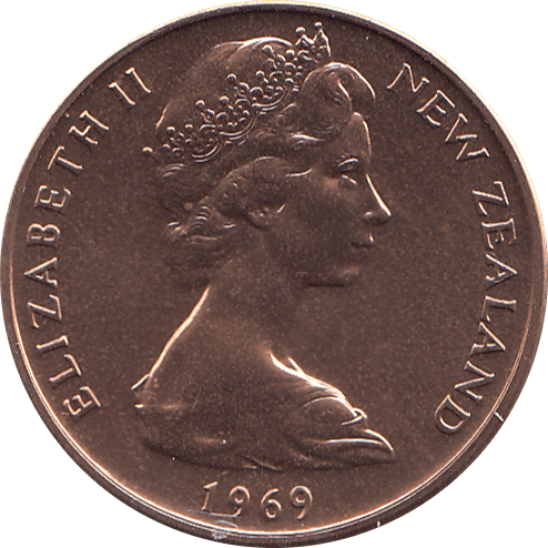 1969 2 CENTS NEW ZEALAND ( BU ) - WORLD COINS - Cambridgeshire Coins