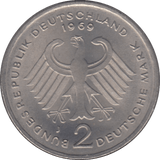 1969 2 DEUTSCHE MARK GERMANY - WORLD COINS - Cambridgeshire Coins