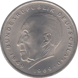 1969 2 DEUTSCHE MARK GERMANY - WORLD COINS - Cambridgeshire Coins