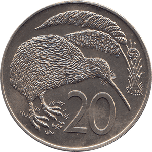 1969 20 CENTS NEW ZEALAND ( BU ) - WORLD COINS - Cambridgeshire Coins