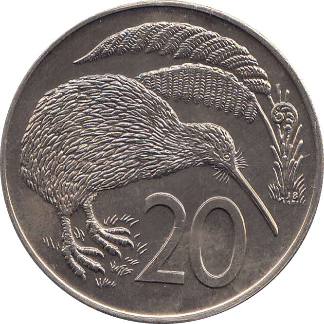 1969 20 CENTS NEW ZEALAND ( BU ) - WORLD COINS - Cambridgeshire Coins