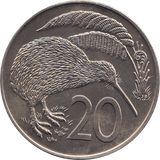 1969 20 CENTS NEW ZEALAND ( BU ) - WORLD COINS - Cambridgeshire Coins