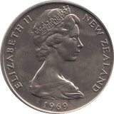1969 20 CENTS NEW ZEALAND ( BU ) - WORLD COINS - Cambridgeshire Coins