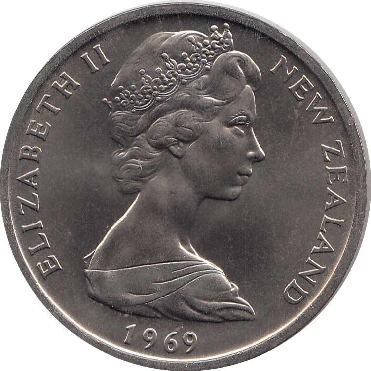 1969 50 CENTS NEW ZEALAND ( BU ) - WORLD COINS - Cambridgeshire Coins