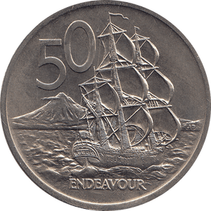 1969 50 CENTS NEW ZEALAND ( BU ) - WORLD COINS - Cambridgeshire Coins