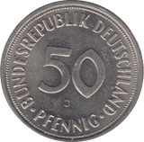 1969 50 PFENNIG GERMANY - WORLD COINS - Cambridgeshire Coins