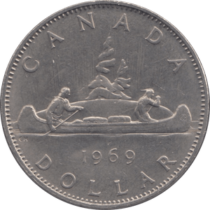 1969 CANADA ONE DOLLAR - WORLD COINS - Cambridgeshire Coins