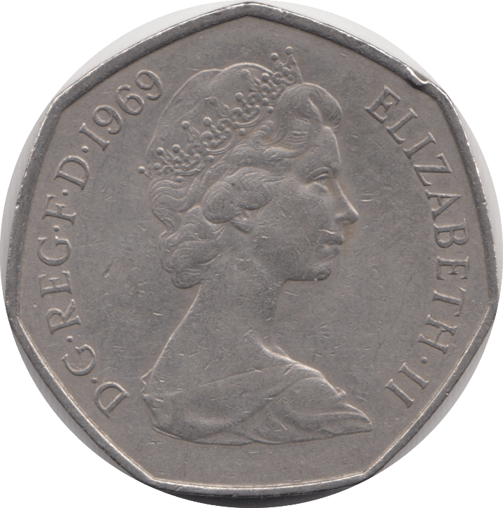 1969 CIRCULATED 50P BRITANNIA - 50P CIRCULATED - Cambridgeshire Coins