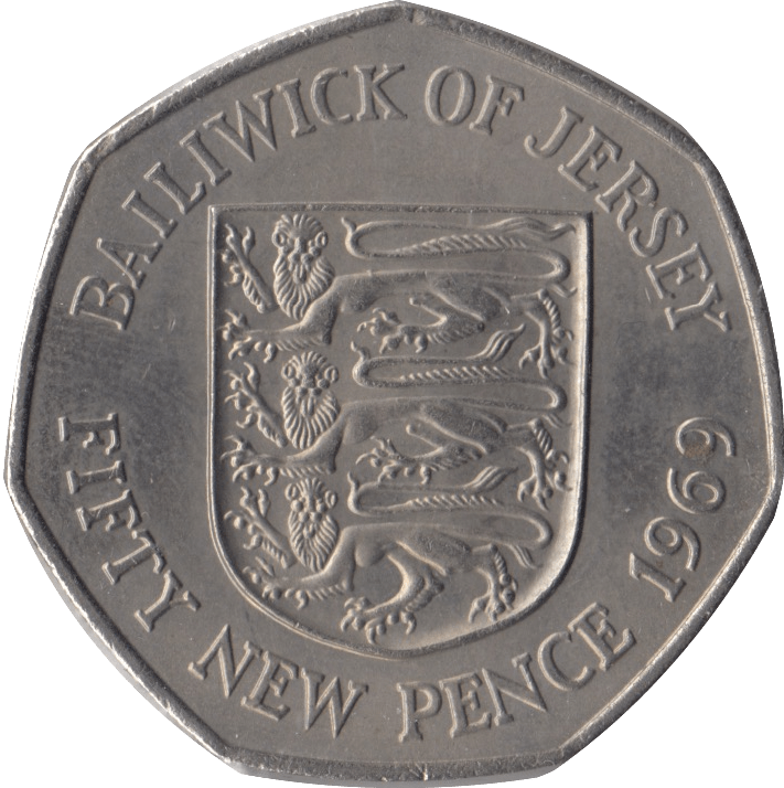1969 FIFTY PENCE JERSEY ( UNC ) - WORLD COINS - Cambridgeshire Coins