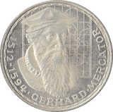 1969 GERHARD MERCATOR GERMANY SILVER 5 MARKS - SILVER WORLD COINS - Cambridgeshire Coins