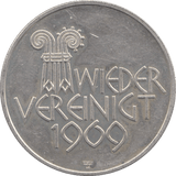 1969 GERMANY SILVER COMMEMORATIVE ( UNC ) - SILVER WORLD COINS - Cambridgeshire Coins