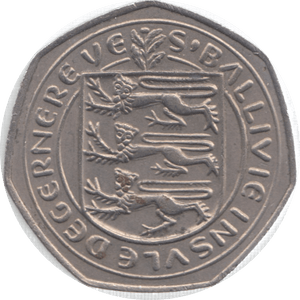 1969 GUERNSEY FIFTY PENCE - WORLD COINS - Cambridgeshire Coins