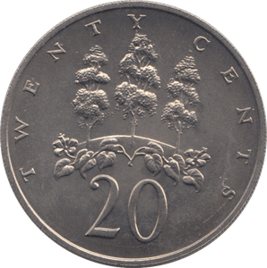 1969 JAMAICA 20 CENTS ( UNC ) - WORLD COINS - Cambridgeshire Coins