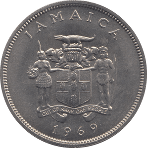 1969 JAMAICA 25 CENTS ( UNC ) - WORLD COINS - Cambridgeshire Coins