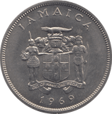 1969 JAMAICA 25 CENTS ( UNC ) - WORLD COINS - Cambridgeshire Coins