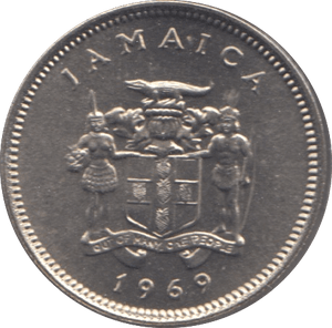 1969 JAMAICA 5 CENT ( UNC ) - WORLD COINS - Cambridgeshire Coins