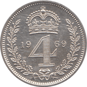 1969 MAUNDY FOURPENCE ( UNC ) - Maundy Coins - Cambridgeshire Coins