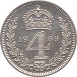 1969 MAUNDY FOURPENCE ( UNC ) - Maundy Coins - Cambridgeshire Coins
