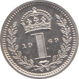 1969 MAUNDY ONEPENCE ( UNC ) - Maundy Coins - Cambridgeshire Coins