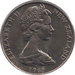 1969 ONE DOLLAR NEW ZEALAND ( BU ) - WORLD COINS - Cambridgeshire Coins