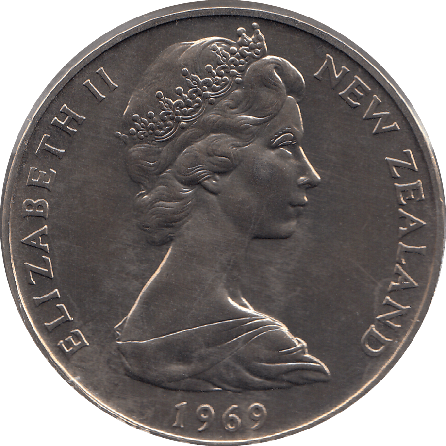 1969 ONE DOLLAR NEW ZEALAND ( BU ) - WORLD COINS - Cambridgeshire Coins