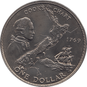 1969 ONE DOLLAR NEW ZEALAND ( BU ) - WORLD COINS - Cambridgeshire Coins