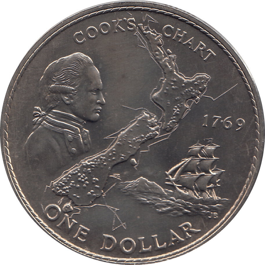 1969 ONE DOLLAR NEW ZEALAND ( BU ) - WORLD COINS - Cambridgeshire Coins