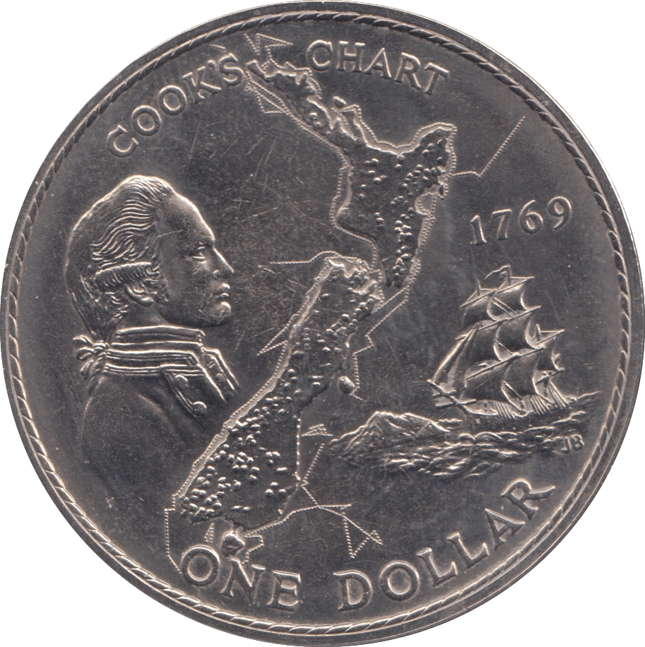 1969 ONE DOLLAR NEW ZEALAND - WORLD COINS - Cambridgeshire Coins