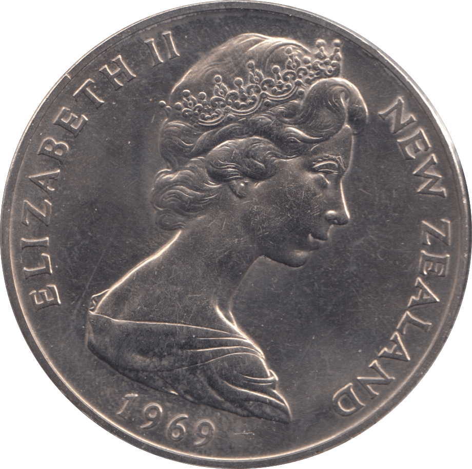 1969 ONE DOLLAR NEW ZEALAND - WORLD COINS - Cambridgeshire Coins