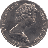 1969 ONE DOLLAR NEW ZEALAND - WORLD COINS - Cambridgeshire Coins