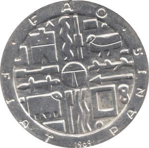 1969 SILVER 1000 PESOS URUGUAY - SILVER WORLD COINS - Cambridgeshire Coins