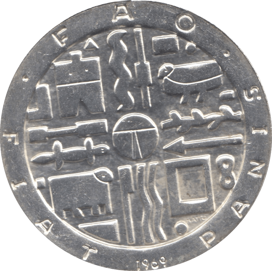 1969 SILVER 1000 PESOS URUGUAY - SILVER WORLD COINS - Cambridgeshire Coins
