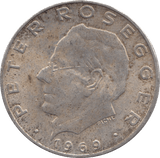 1969 SILVER 25 SCHILLING AUSTRIA - SILVER WORLD COINS - Cambridgeshire Coins