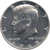 1969 USA HALF DOLLAR ( PROOF ) - WORLD COINS - Cambridgeshire Coins