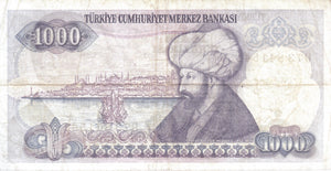 1970 1000 LIRA TURKISH BANKNOTE REF 147 - World Banknotes - Cambridgeshire Coins