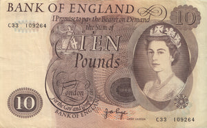 1970-1980 £10 BANKNOTE PAGE REF £10-1 - £10 Banknotes - Cambridgeshire Coins