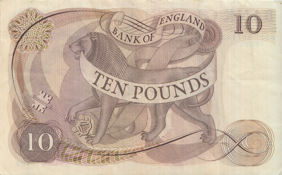 1970-1980 £10 BANKNOTE PAGE REF £10-3 - £10 Banknotes - Cambridgeshire Coins