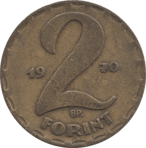 1970 2 FLORINT HUNGARY - WORLD COINS - Cambridgeshire Coins