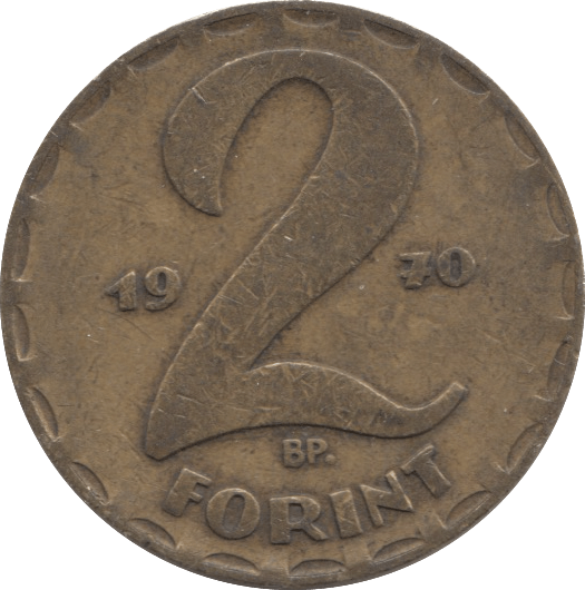 1970 2 FLORINT HUNGARY - WORLD COINS - Cambridgeshire Coins