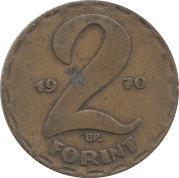 1970 2 FORINT HUNGARY - WORLD COINS - Cambridgeshire Coins