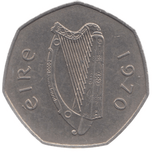 1970 50P IRELAND - WORLD COINS - Cambridgeshire Coins