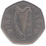 1970 50P IRELAND - WORLD COINS - Cambridgeshire Coins