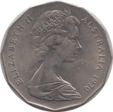 1970 AUSTRALIA 50 CENTS - WORLD COINS - Cambridgeshire Coins