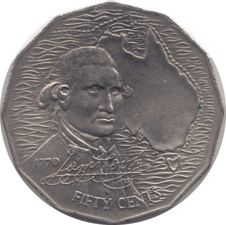 1970 AUSTRALIA 50 CENTS - WORLD COINS - Cambridgeshire Coins