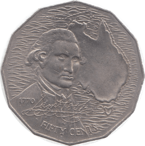 1970 AUSTRALIA 50 CENTS - WORLD COINS - Cambridgeshire Coins