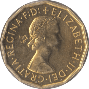 1970 BRASS THREEPENCE ( PROOF ) - Threepence - Cambridgeshire Coins