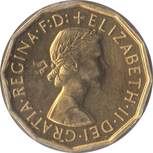 1970 BRASS THREEPENCE ( PROOF ) - Threepence - Cambridgeshire Coins